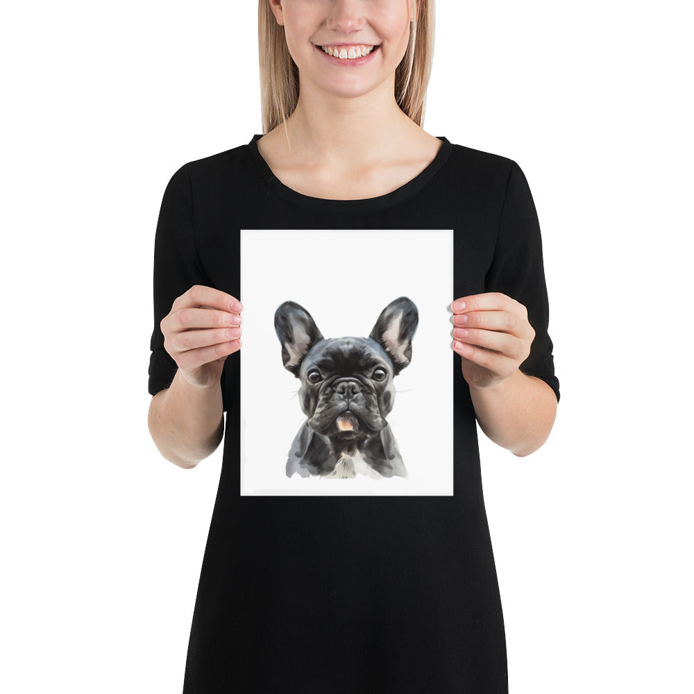 Frenchie Portrait Print