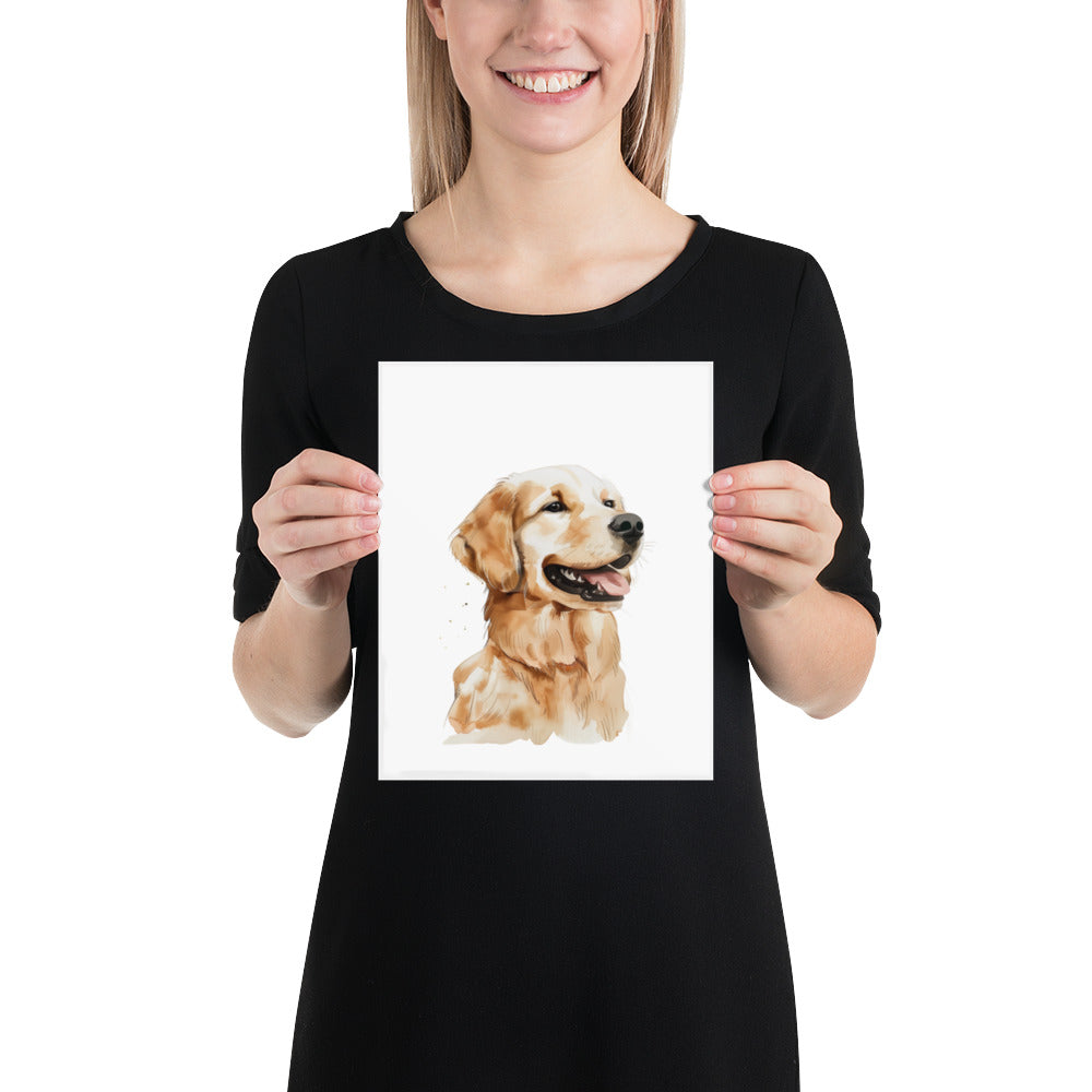 Golden Retriever Portrait Print