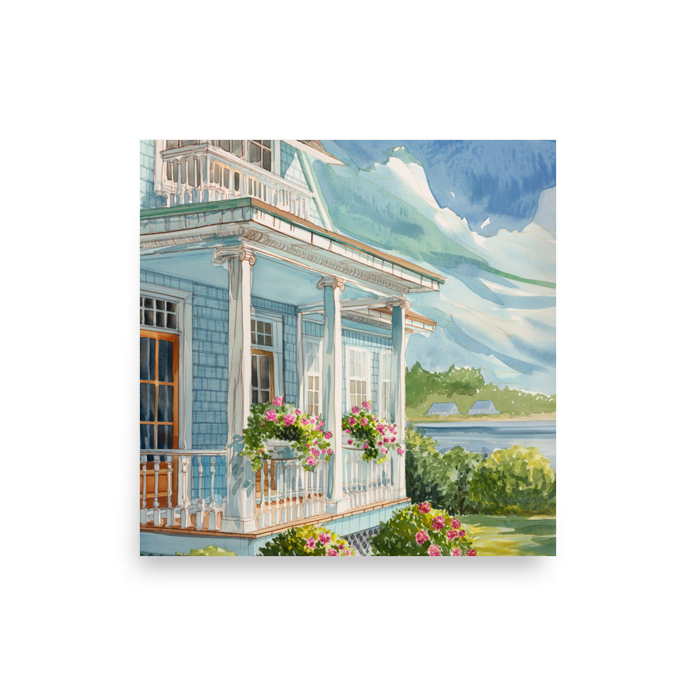 Seaside Cottage Print