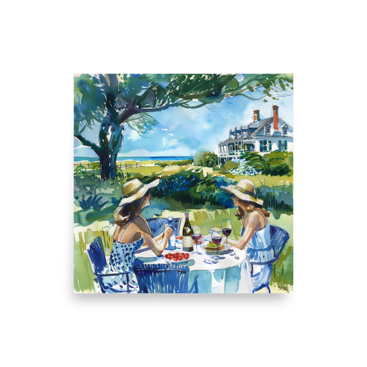 Midsummer Garden Luncheon Print