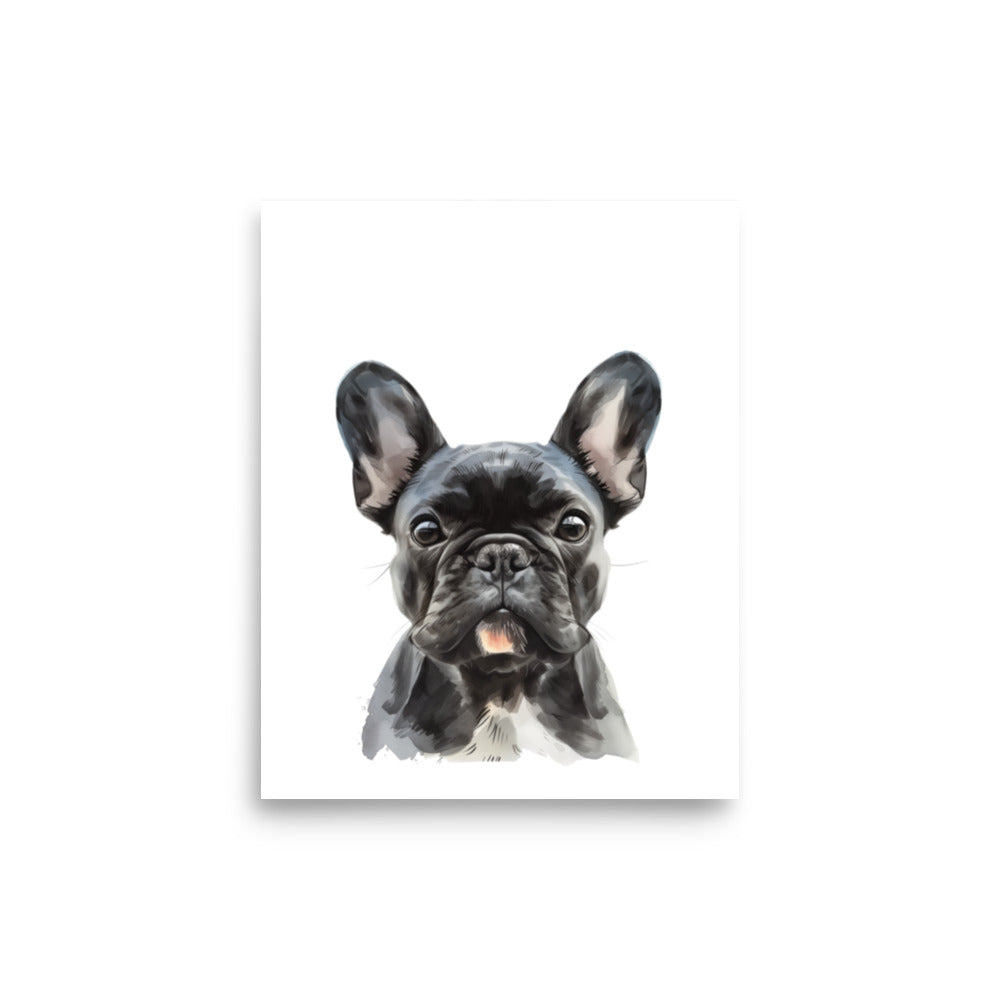 Frenchie Portrait Print