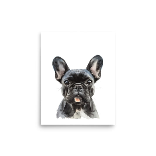 Frenchie Portrait Print