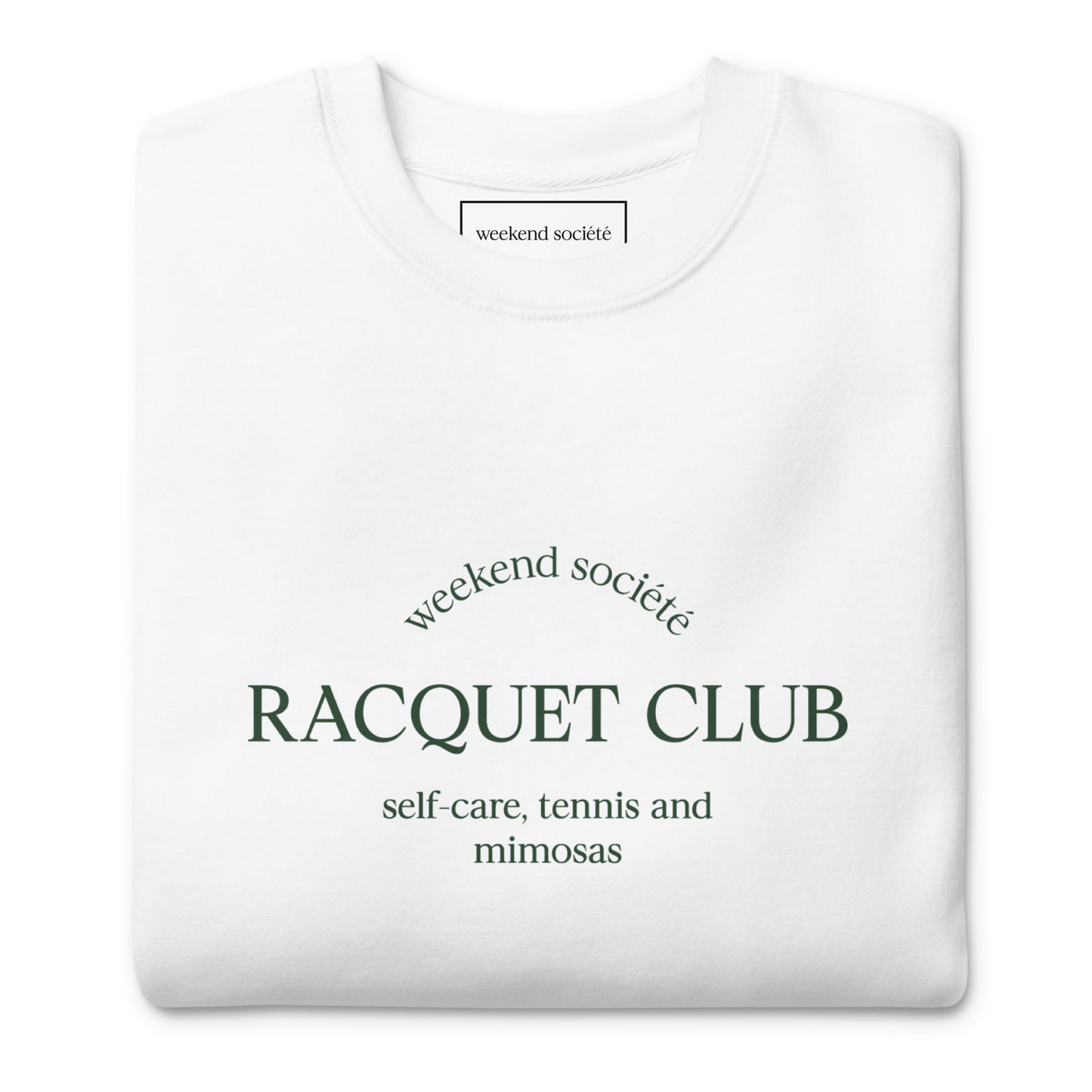 Racquet Club Sweatshirt - White