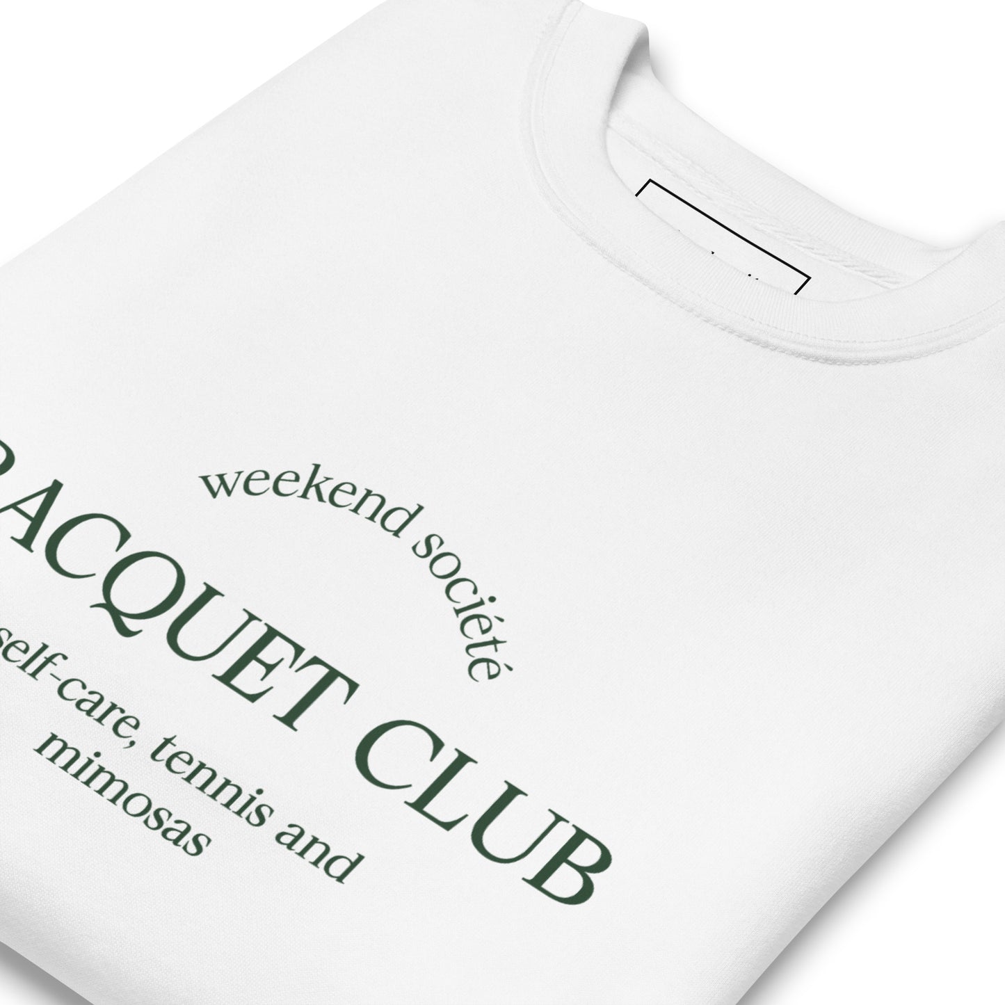 Racquet Club Sweatshirt - White